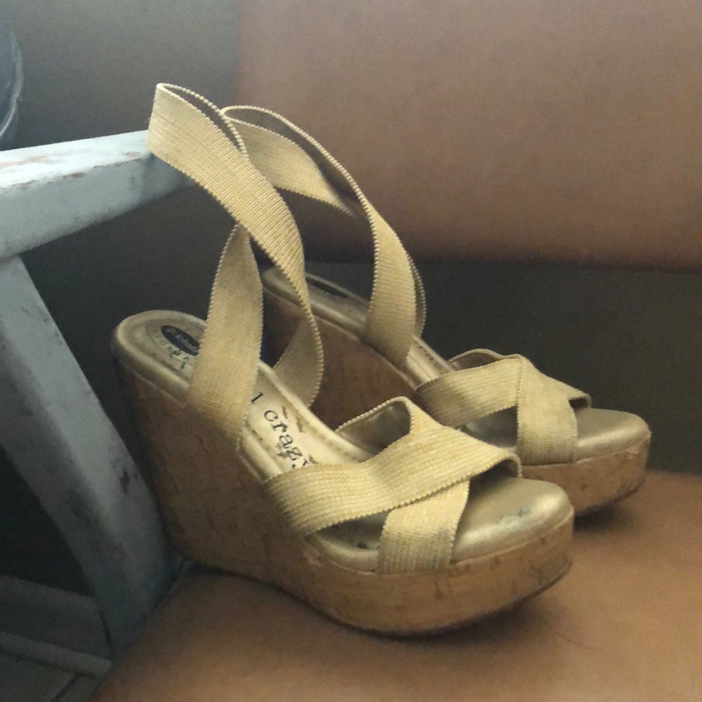 Strappy wedges